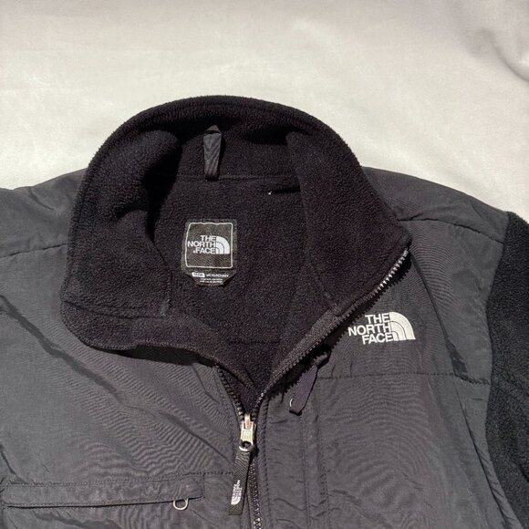 North Face Men's Technical Fleece Hybrid Jacket Medium Black Winter Work out - Picture 8 of 9